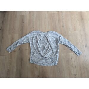 Lululemon Get Set Long Sleeve Tiger Spade Dye Black White Women's 8-10 W3AW9S